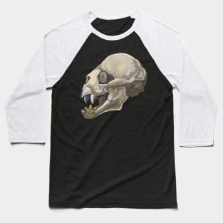 Fancy Bat Skull Baseball T-Shirt